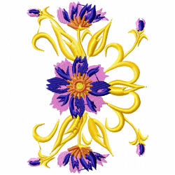 Flowers And Tree Embroidery Design 10 Flowers And Tree Embroidery Design 10